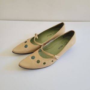 Women's Cow Leather Low Heels Shoes